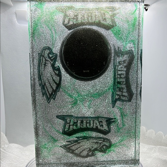 Green and Silver Decorative Clock - Picture 4 of 12